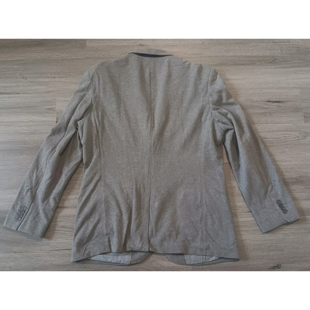Banana‎ Republic Men's Gray 100% Cotton Tailored Slim Fit Sports Coat Size 44R